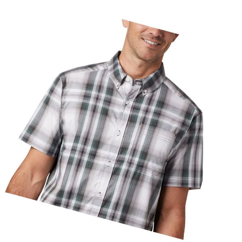 Columbia Rapid Rivers II Short Sleeve Gömlek Erkek Yeşil | 94817-JMTH