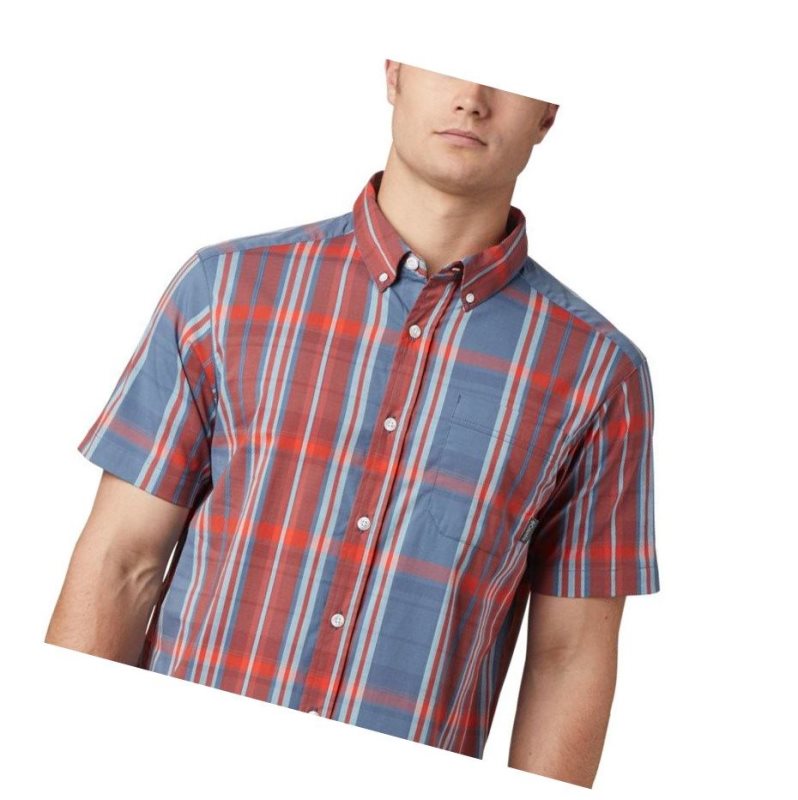 Columbia Rapid Rivers II Short Sleeve Gömlek Erkek Kırmızı | 21495-TSVO