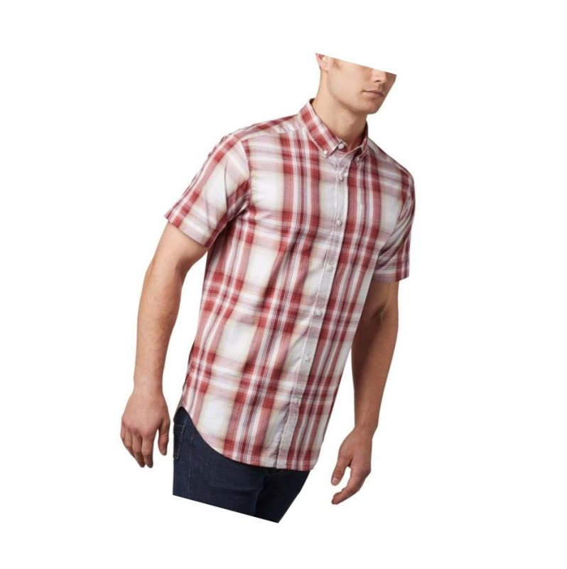 Columbia Rapid Rivers II Short Sleeve Tall Gömlek Erkek Kırmızı | 08395-DEGT