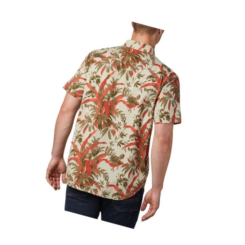 Columbia Rapid Rivers Printed Short Sleeve Tall Gömlek Erkek Haki | 19078-QCVK