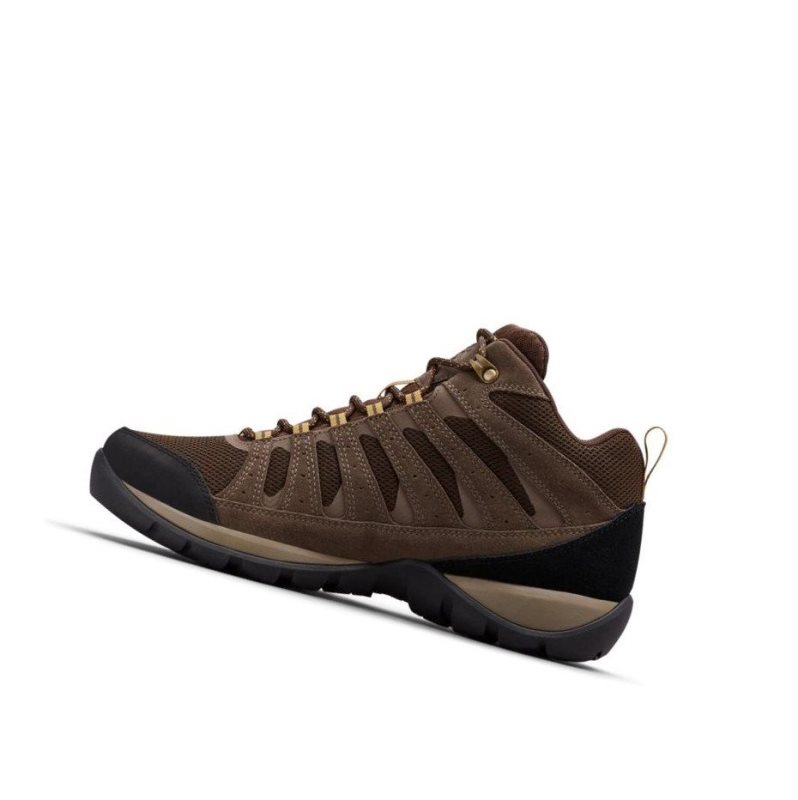 Columbia Redmond V2 Mid Waterproof Wide Yürüyüş Botu Erkek Koyu Kahverengi | 37568-DKMH