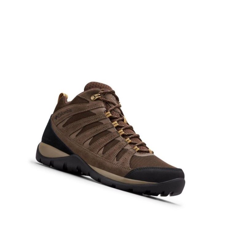 Columbia Redmond V2 Mid Waterproof Yürüyüş Botu Erkek Koyu Kahverengi | 38609-XCQK