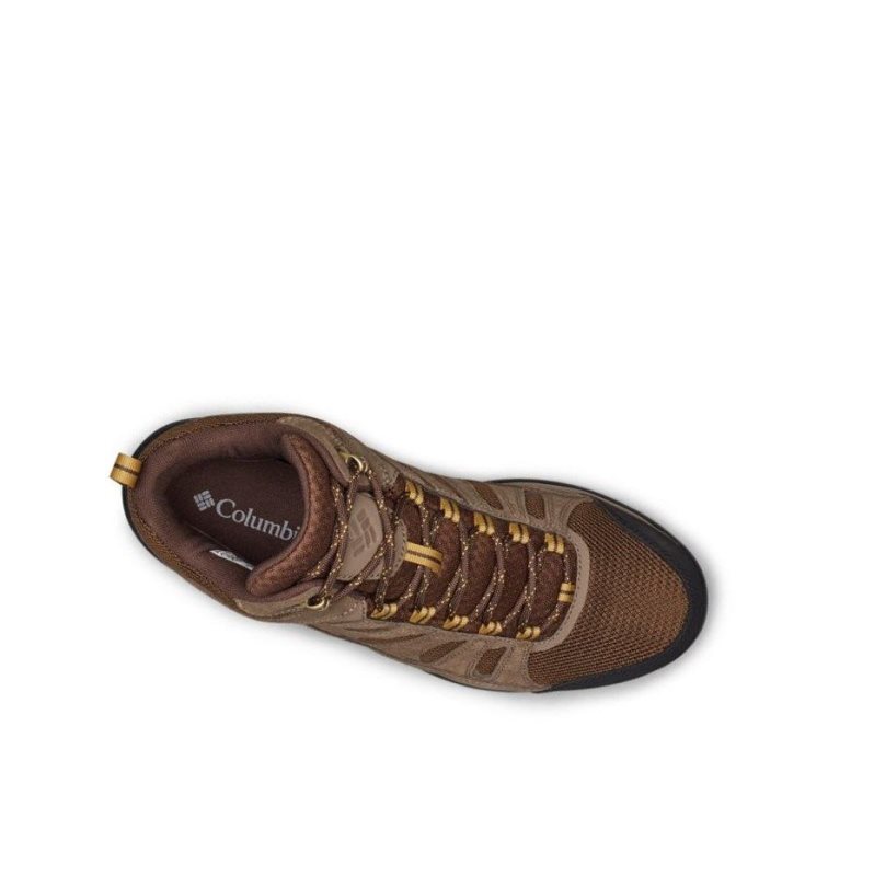 Columbia Redmond V2 Mid Waterproof Yürüyüş Botu Erkek Koyu Kahverengi | 38609-XCQK