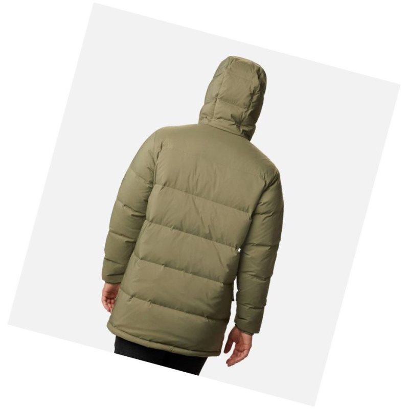 Columbia Rockfall Down Parka Mont Erkek Gri Yeşil | 95612-QRMO