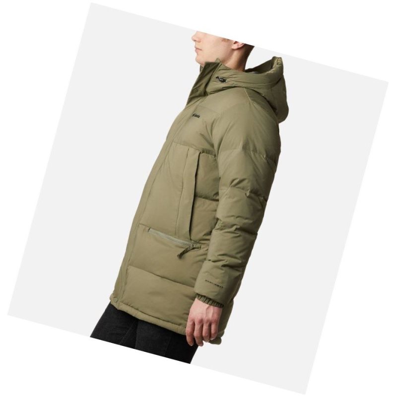 Columbia Rockfall Down Parka Mont Erkek Gri Yeşil | 95612-QRMO