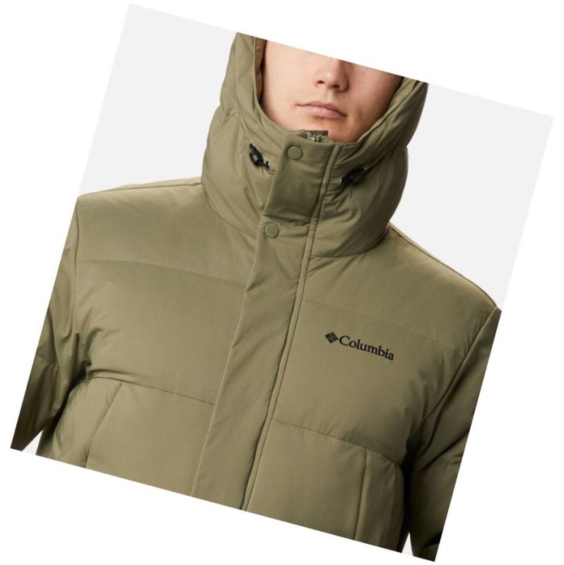Columbia Rockfall Down Parka Mont Erkek Gri Yeşil | 95612-QRMO