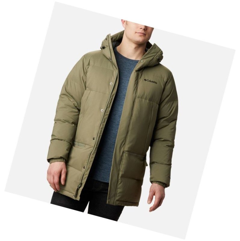 Columbia Rockfall Down Parka Mont Erkek Gri Yeşil | 95612-QRMO