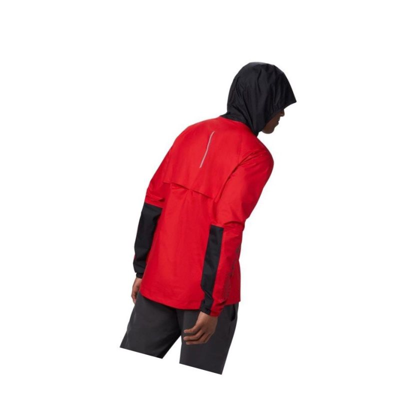Columbia Rogue Runner Wind Mont Erkek Kırmızı Siyah | 64021-WOJZ