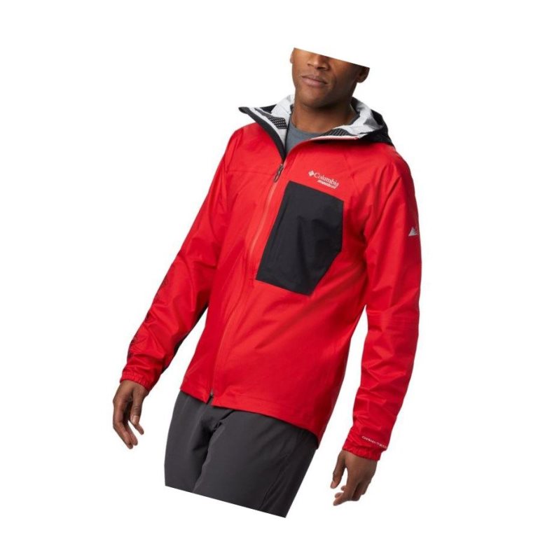 Columbia Rogue Runner Wind Mont Erkek Kırmızı Siyah | 64021-WOJZ