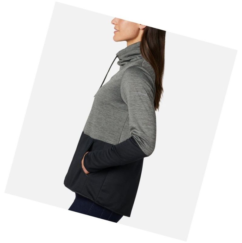Columbia Rosemont Station Sweatshirt Kadın Gri Siyah | 62891-DLTV