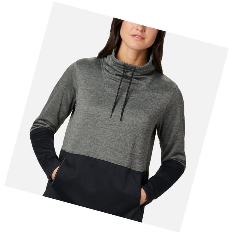 Columbia Rosemont Station Sweatshirt Kadın Gri Siyah | 62891-DLTV
