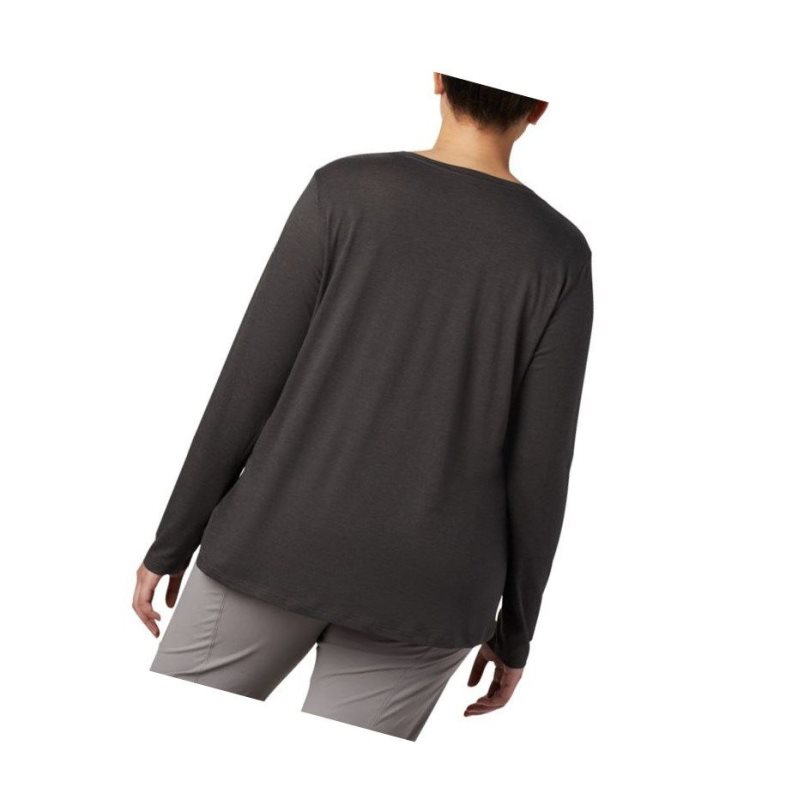 Columbia Ruby Falls Long Sleeve Plus Size Sweatshirt Kadın Gri | 15340-QWBK