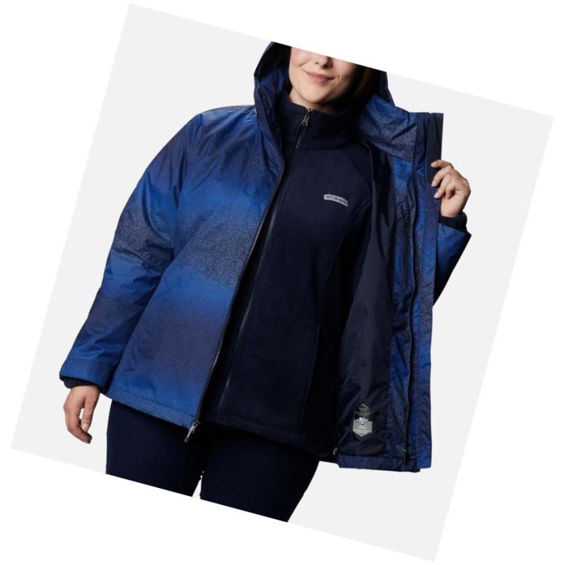 Columbia Ruby River Interchange Plus Size Mont Kadın Lacivert | 70438-SPHV