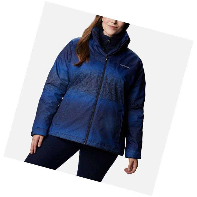 Columbia Ruby River Interchange Plus Size Mont Kadın Lacivert | 70438-SPHV