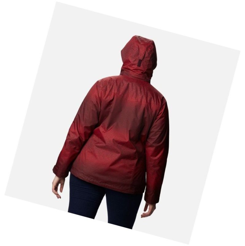 Columbia Ruby River Interchange Plus Size Mont Kadın Bordo | 51790-UVHR