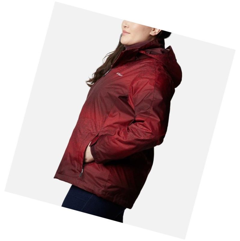 Columbia Ruby River Interchange Plus Size Mont Kadın Bordo | 51790-UVHR