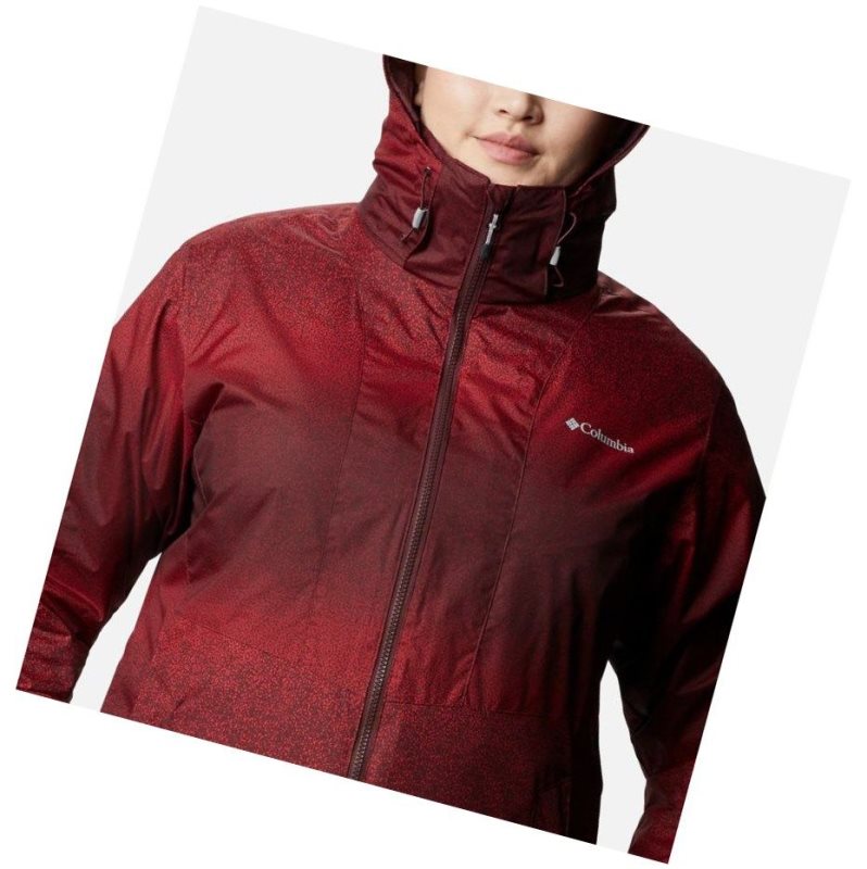 Columbia Ruby River Interchange Plus Size Mont Kadın Bordo | 51790-UVHR