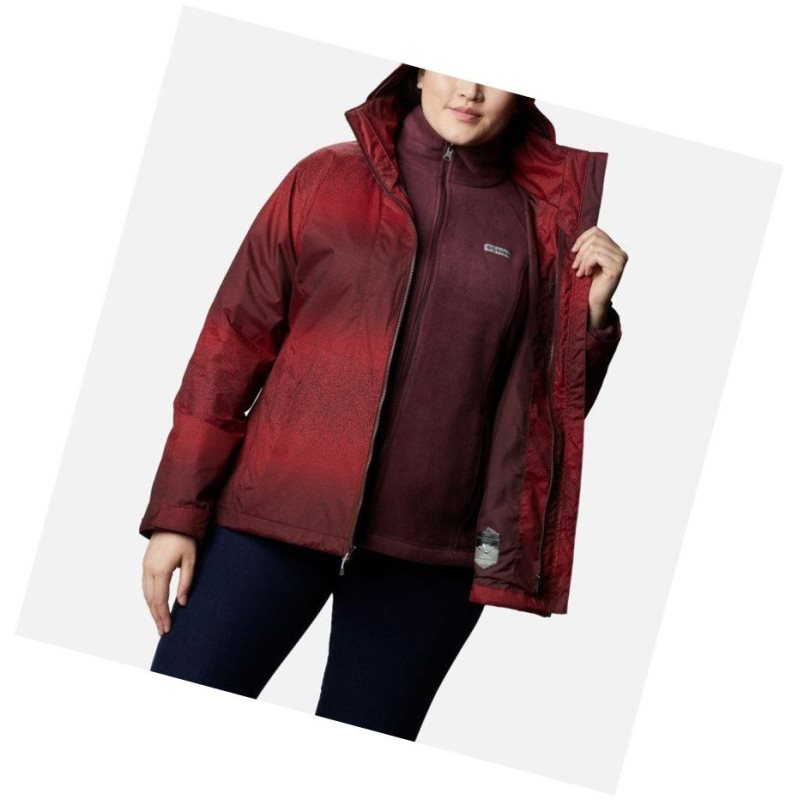 Columbia Ruby River Interchange Plus Size Mont Kadın Bordo | 51790-UVHR