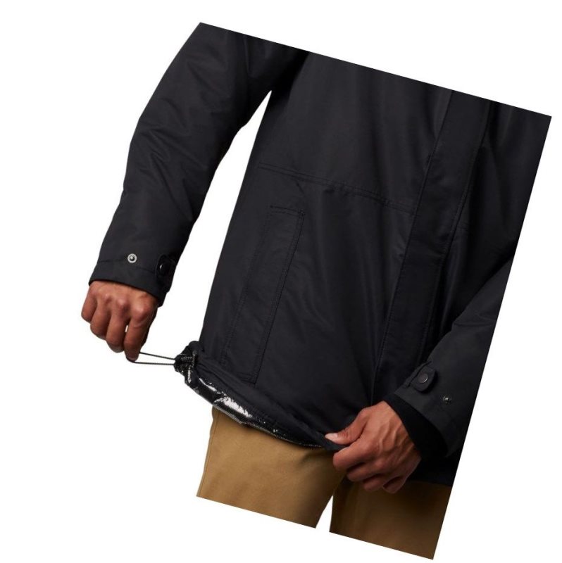 Columbia Rugged Path Parka Big Mont Erkek Siyah | 26384-LRYF