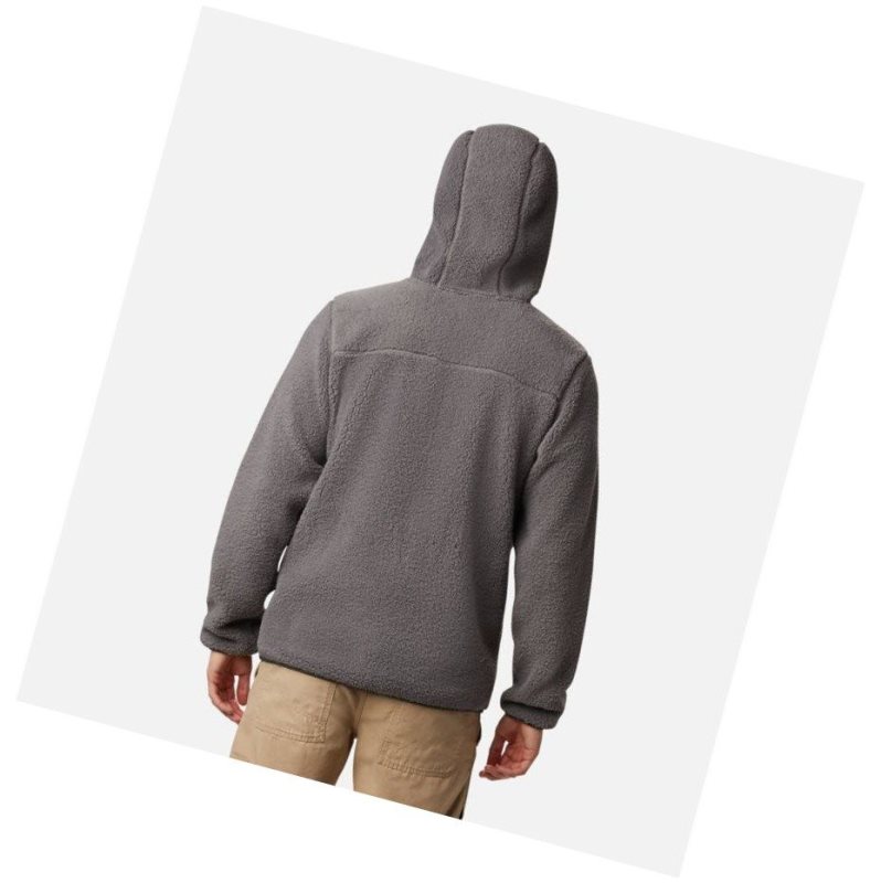 Columbia Rugged Ridge II Hooded Sherpa Fleece Kapşonlu Erkek Gri | 34178-TKYB