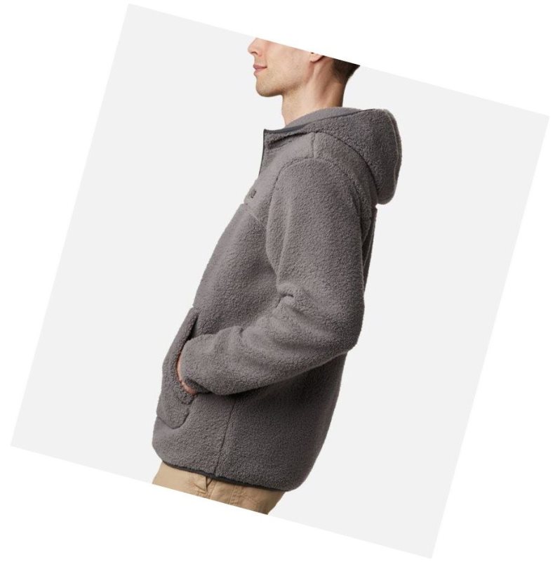 Columbia Rugged Ridge II Hooded Sherpa Fleece Kapşonlu Erkek Gri | 34178-TKYB