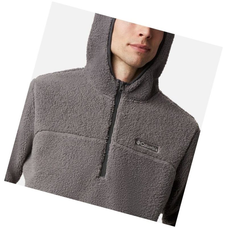 Columbia Rugged Ridge II Hooded Sherpa Fleece Kapşonlu Erkek Gri | 34178-TKYB