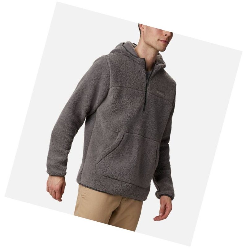 Columbia Rugged Ridge II Hooded Sherpa Fleece Kapşonlu Erkek Gri | 34178-TKYB