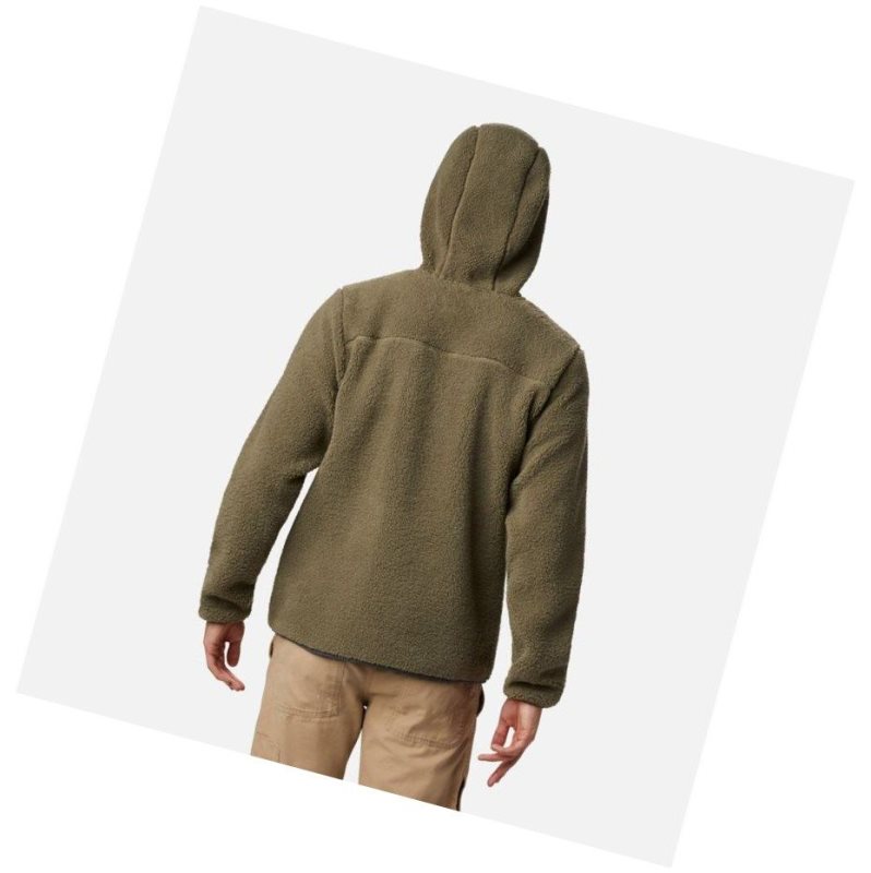 Columbia Rugged Ridge II Hooded Sherpa Fleece Kapşonlu Erkek Gri Yeşil | 19504-ZXCN