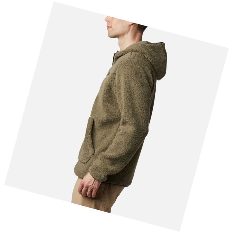 Columbia Rugged Ridge II Hooded Sherpa Fleece Kapşonlu Erkek Gri Yeşil | 19504-ZXCN