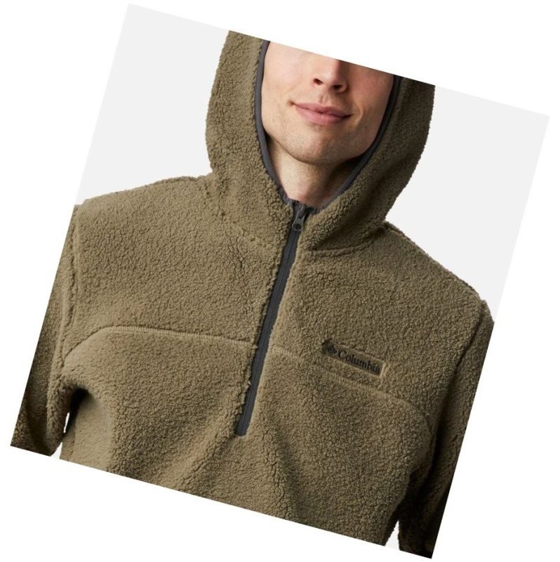 Columbia Rugged Ridge II Hooded Sherpa Fleece Kapşonlu Erkek Gri Yeşil | 19504-ZXCN