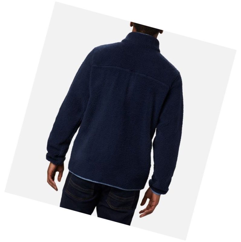 Columbia Rugged Ridge II Sherpa Full Zip Fleece Mont Erkek Lacivert Mavi Gri | 92854-QZTR