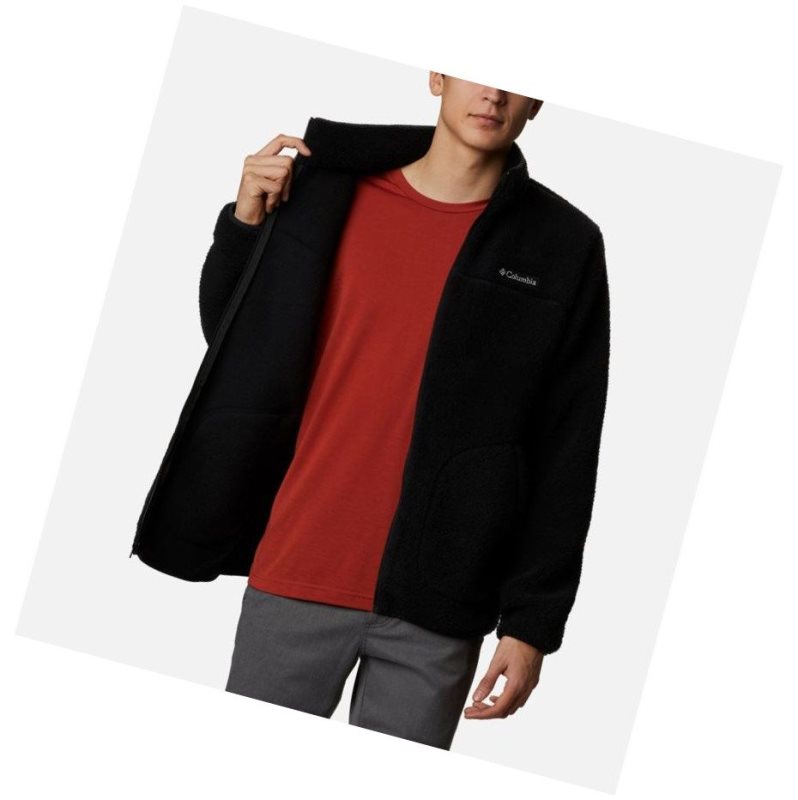 Columbia Rugged Ridge II Sherpa Full Zip Fleece Mont Erkek Siyah | 10795-ALEN