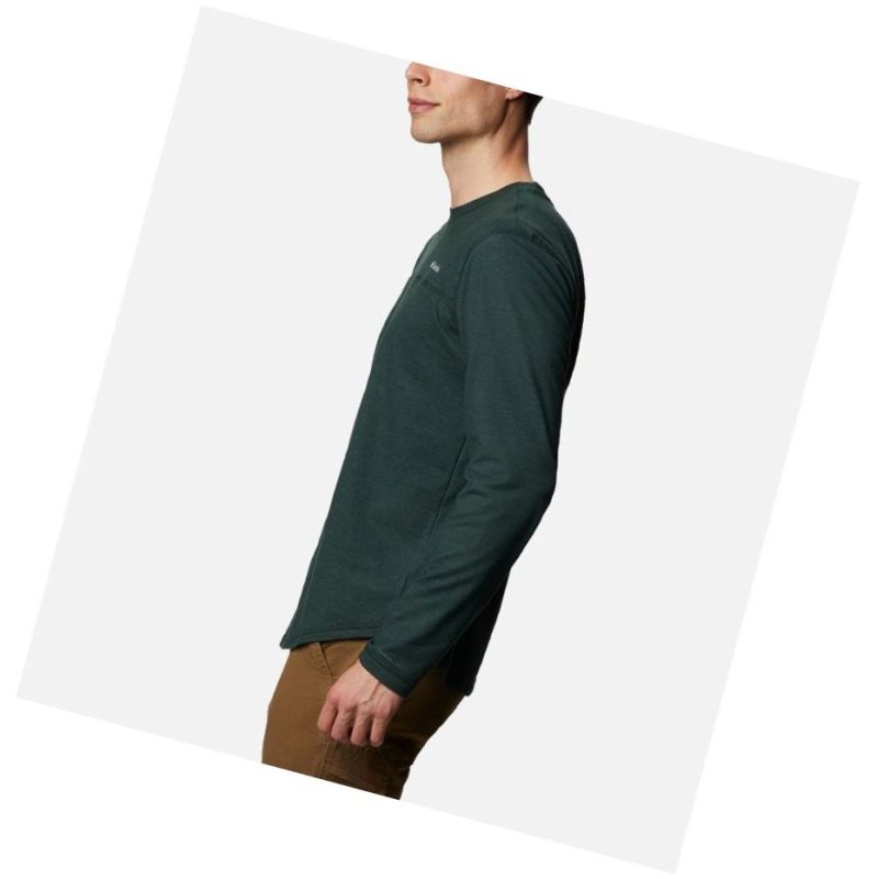Columbia Rugged Ridge Long Sleeve Crew Sweatshirt Erkek Yeşil | 80756-XCUN