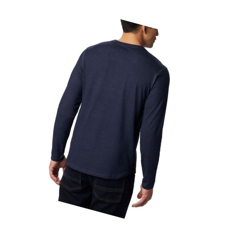 Columbia Rugged Ridge Long Sleeve Crew Sweatshirt Erkek Lacivert | 62370-QROA