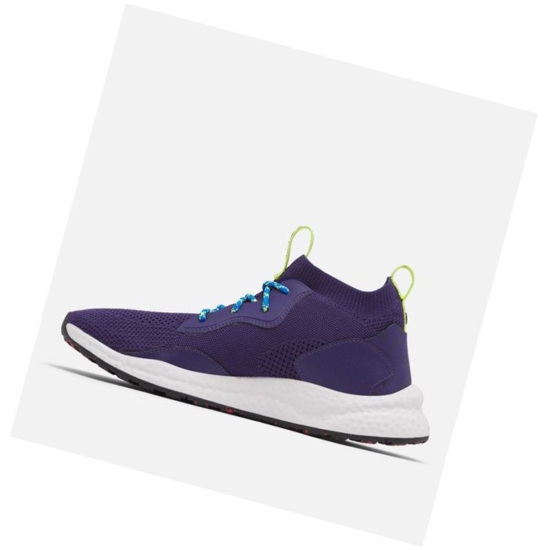 Columbia SH/FT Mid Breeze Spor Ayakkabı Erkek Koyu Mor Gümüş Gri | 09764-HEBM