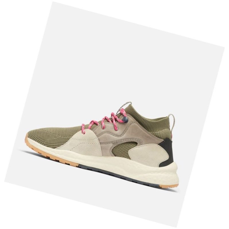 Columbia SH/FT OutDry Mid Spor Ayakkabı Kadın Gri Yeşil Pembe | 54731-SQIC
