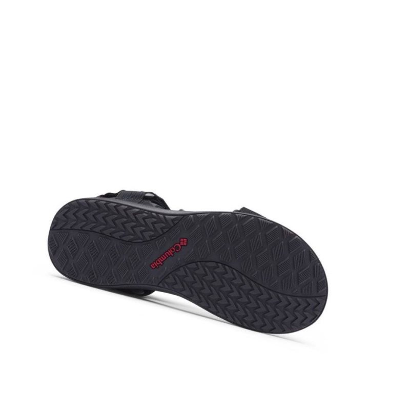Columbia Sandal Sandalet Erkek Siyah Kırmızı | 95281-ODER