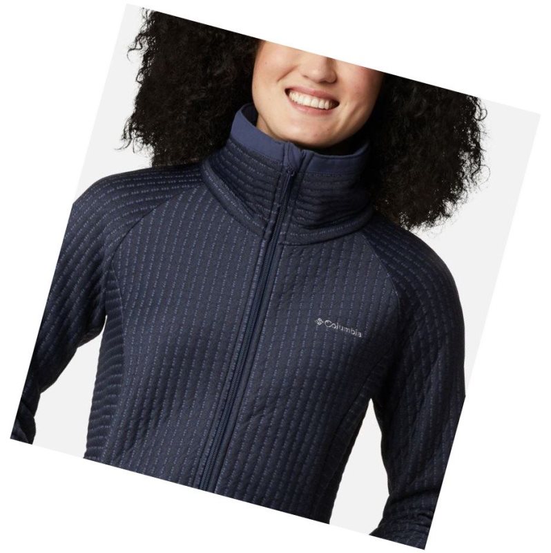 Columbia Saturday Trail Full Zip Mont Kadın Lacivert | 79023-JBSP