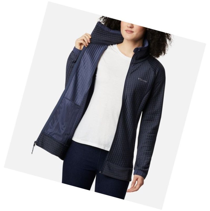Columbia Saturday Trail Full Zip Mont Kadın Lacivert | 79023-JBSP