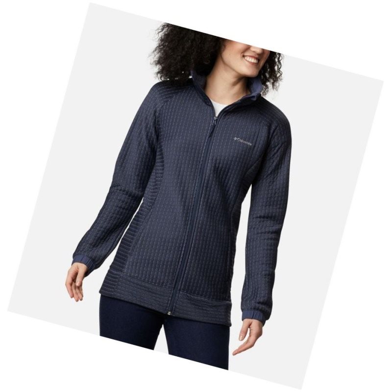 Columbia Saturday Trail Full Zip Mont Kadın Lacivert | 79023-JBSP