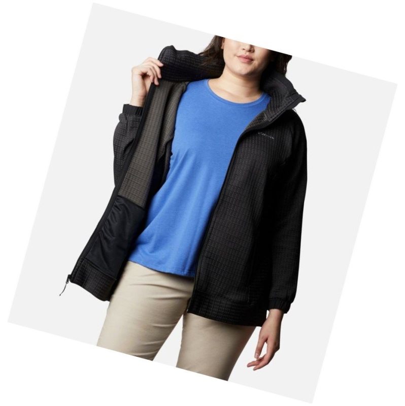 Columbia Saturday Trail Full Zip Plus Size Mont Kadın Siyah | 34586-BSPM