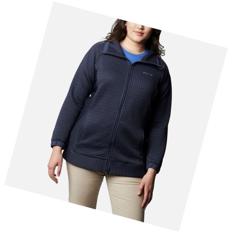 Columbia Saturday Trail Full Zip Plus Size Mont Kadın Lacivert | 87536-ORBI