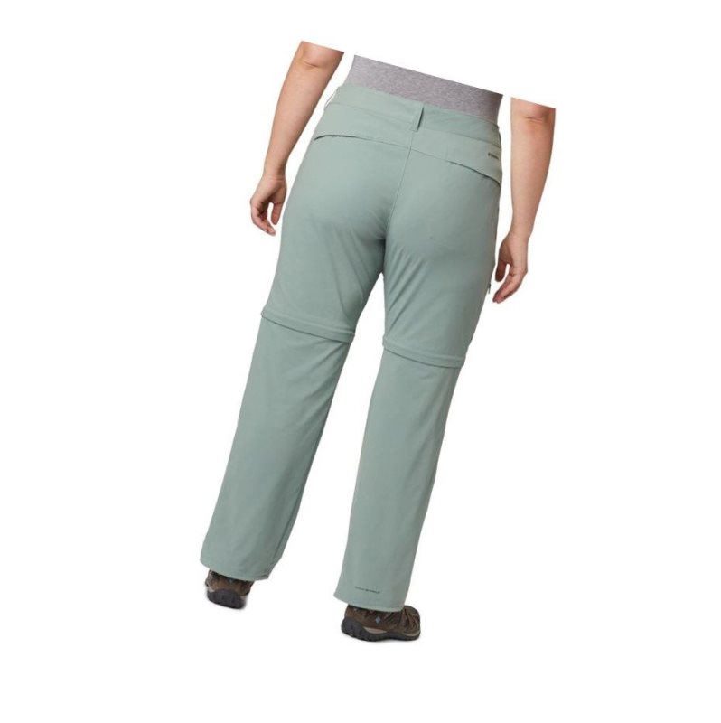 Columbia Saturday Trail II Convertible Plus Size Pantolon Kadın Açık Yeşil | 45317-ZGMD