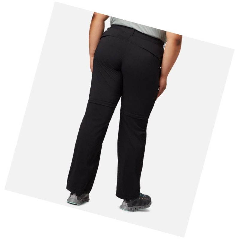 Columbia Saturday Trail II Convertible Plus Size Pantolon Kadın Siyah | 08213-RYPM
