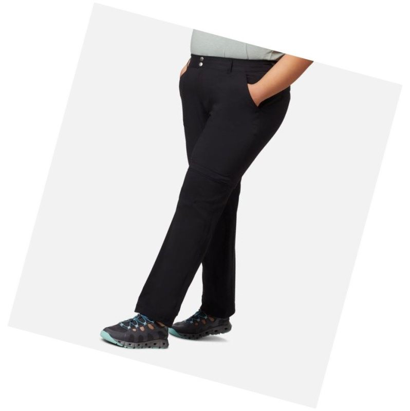 Columbia Saturday Trail II Convertible Plus Size Pantolon Kadın Siyah | 08213-RYPM