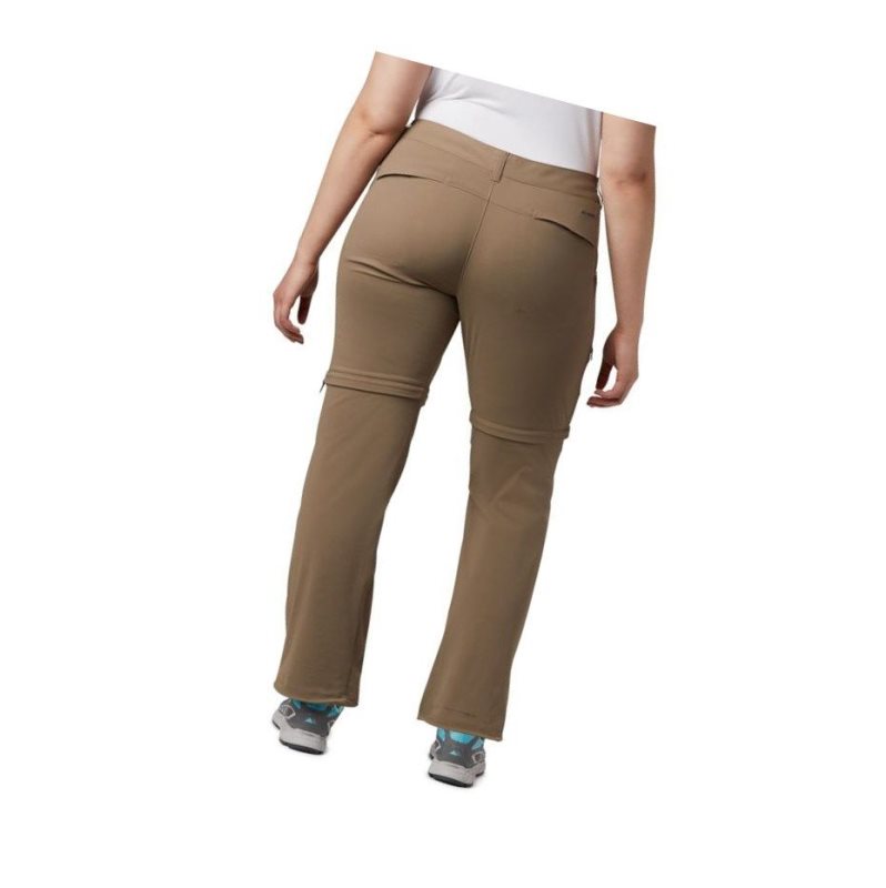 Columbia Saturday Trail II Convertible Plus Size Pantolon Kadın Kahverengi | 06298-YQIL