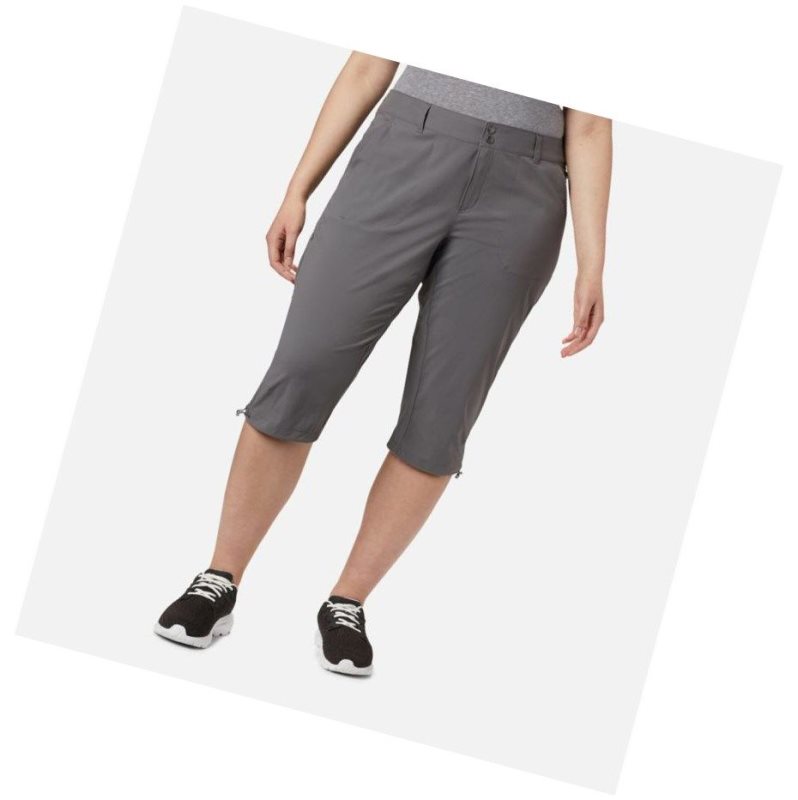 Columbia Saturday Trail II Knee Pant Plus Sizes Pantolon Kadın Gri | 64801-AKYP