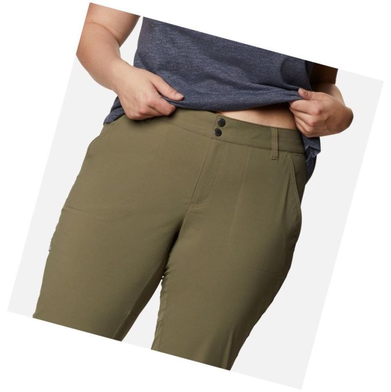 Columbia Saturday Trail Stretch Plus Size Pantolon Kadın Gri Yeşil | 68542-ABVI