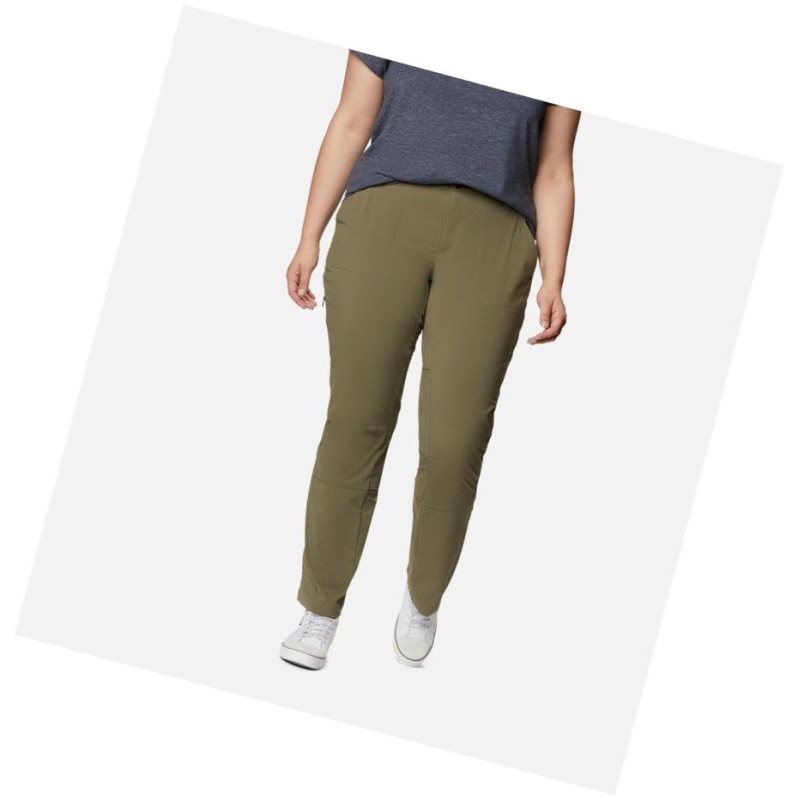 Columbia Saturday Trail Stretch Plus Size Pantolon Kadın Gri Yeşil | 68542-ABVI
