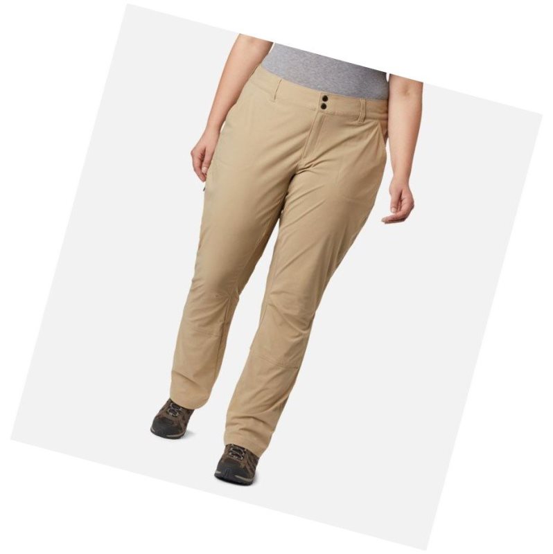 Columbia Saturday Trail Stretch Plus Size Pantolon Kadın Kahverengi | 57490-CZEK